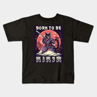 Ninja Cat Kids T-Shirt